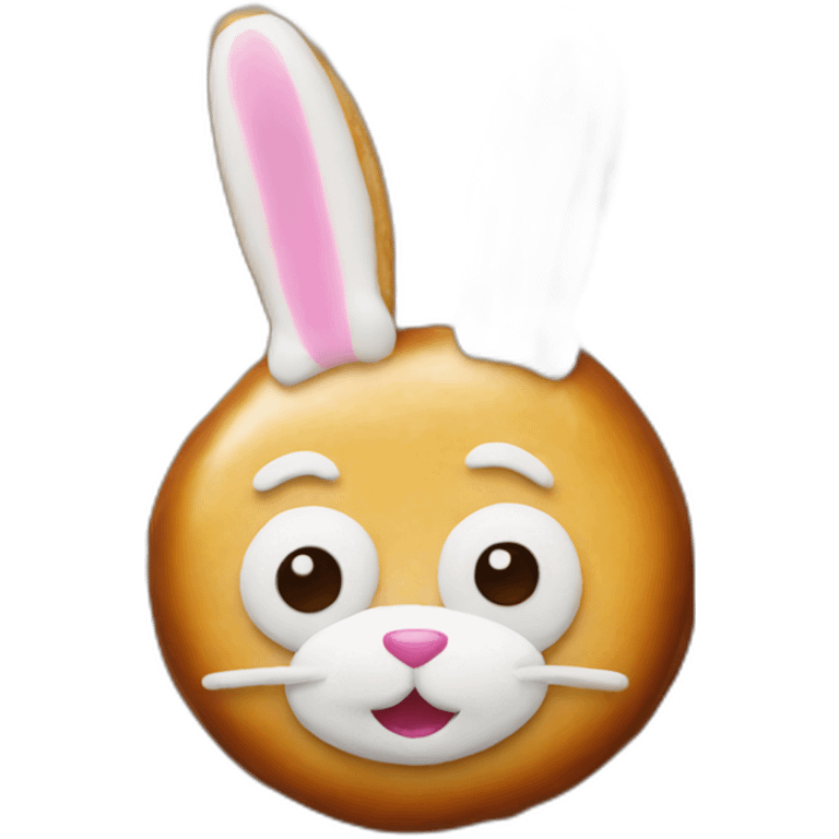 Rabbit shaped donuts emoji