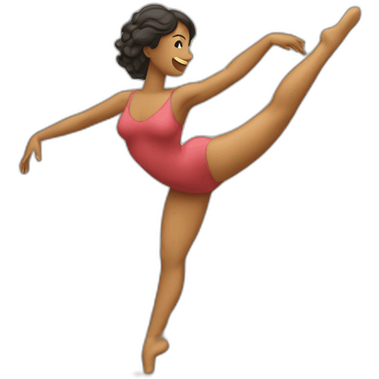 femme qui danse autour d’un barre presque nue emoji