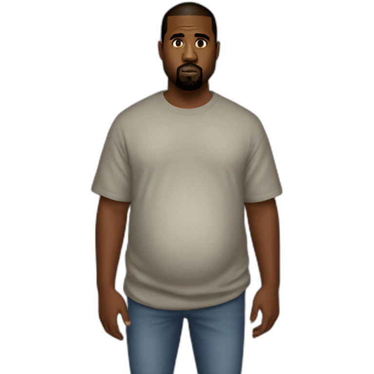 kanye west pregnant emoji