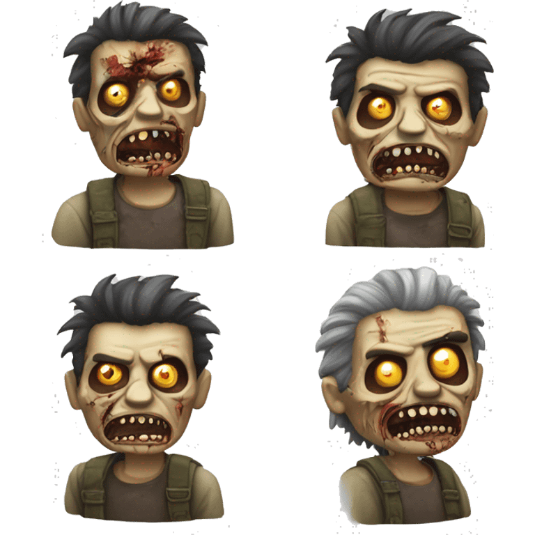 Zombie che va a fuoco contenta correndo emoji