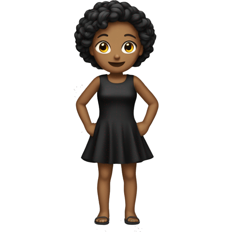 black mini dress emoji