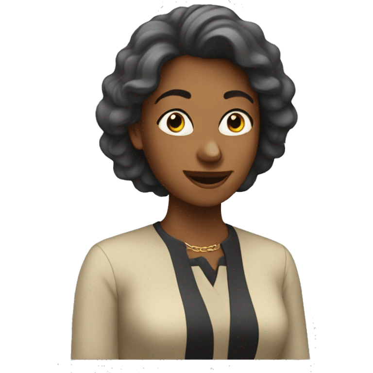 Lady talking fast emoji