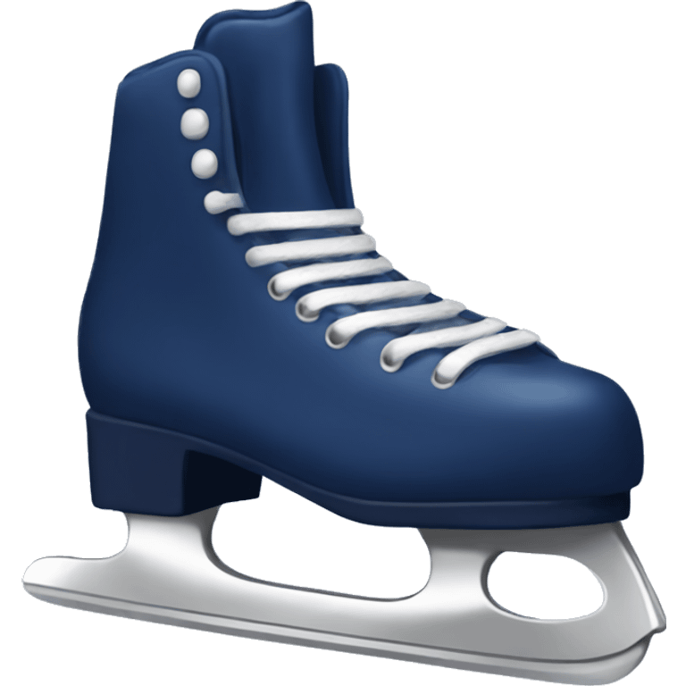 Navy ice skates  emoji