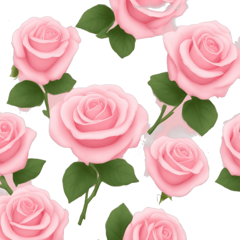 Light Pink roses and sunshine  emoji