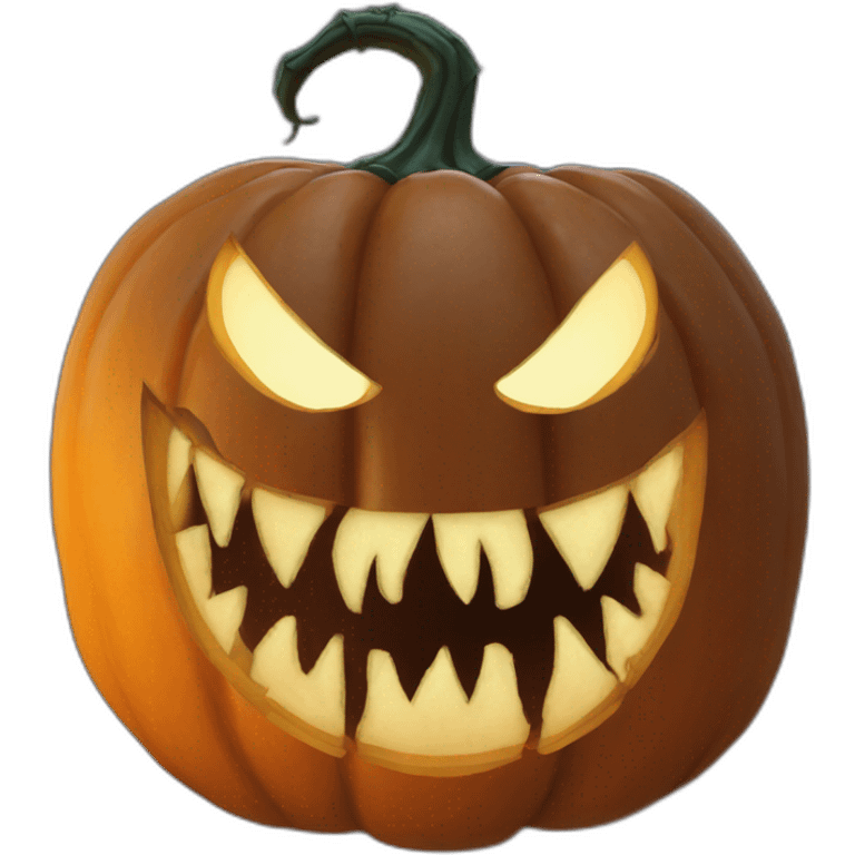 venom jack-o-lantern emoji