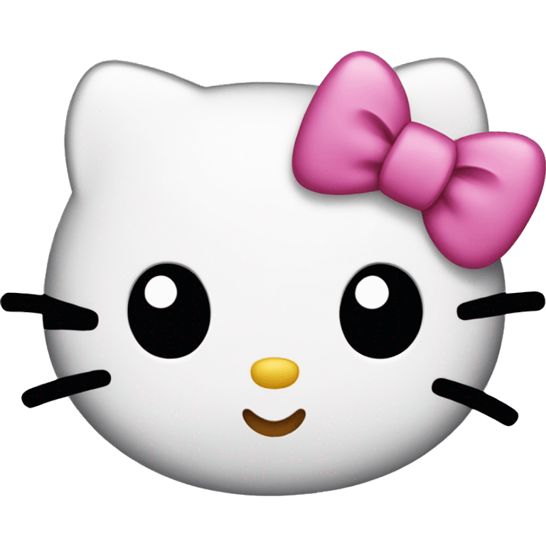 Hello kitty with bow  emoji