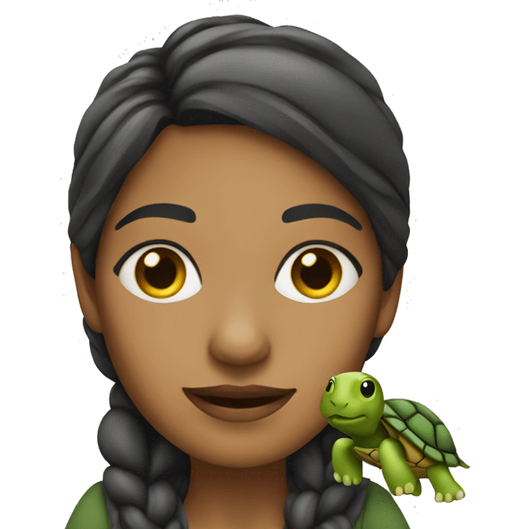 a woman designer who love turtle emoji