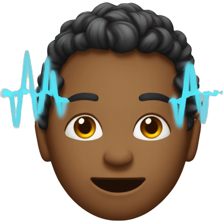 Speak side ways with sound waves emoji