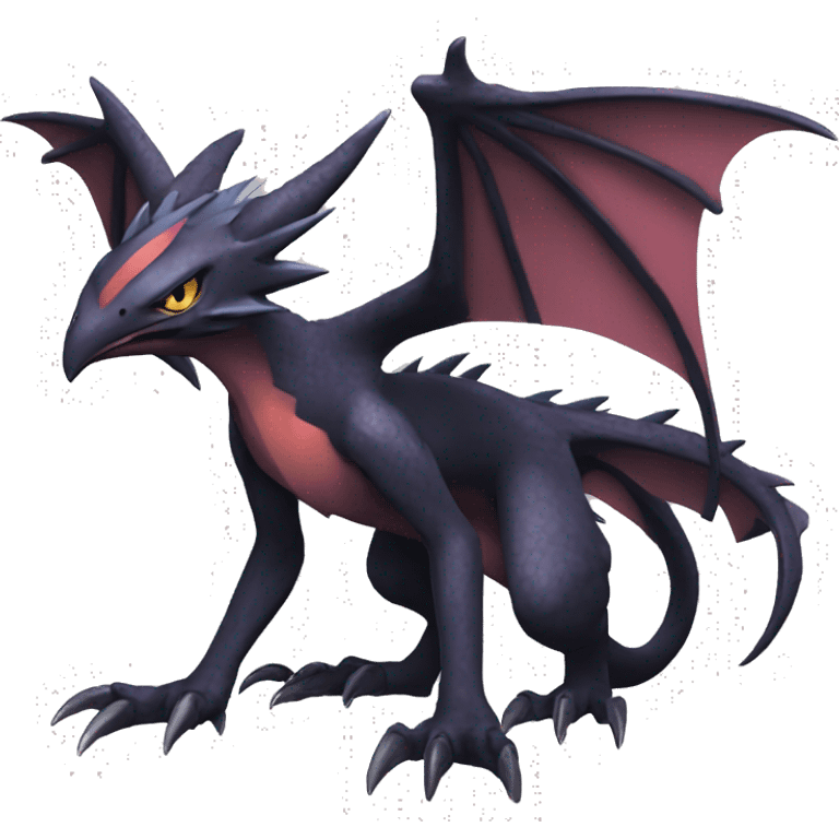 Edgy Cool Nargacuga-Noivern-Pokémon Full Body emoji