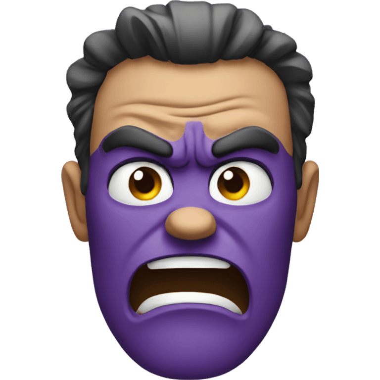 Angry purple emoji  emoji