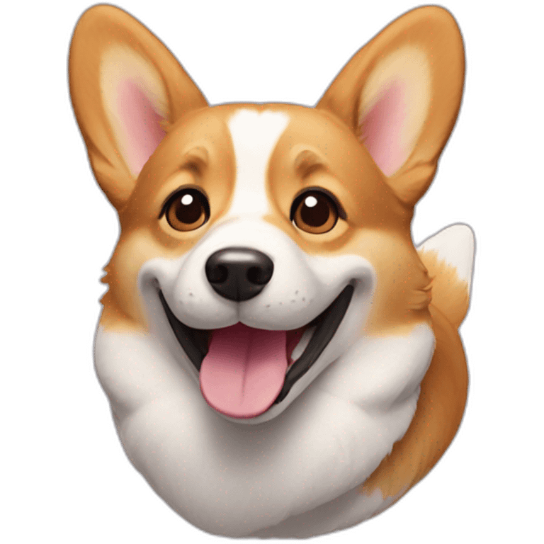 corgi smiling emoji