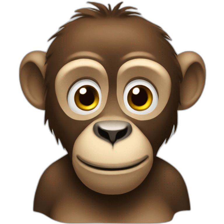 Animal Singe étonné  emoji