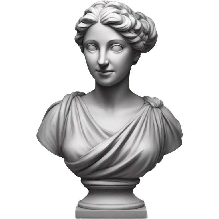 greco-roman bust drapery female sculpture emoji