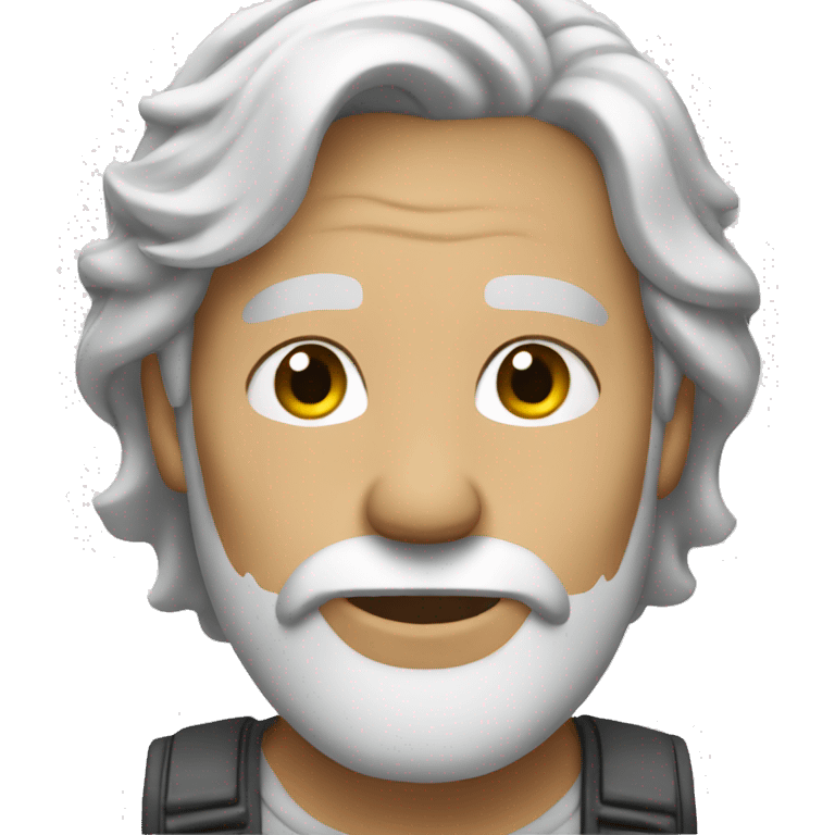 45 white mn with gray hair emoji