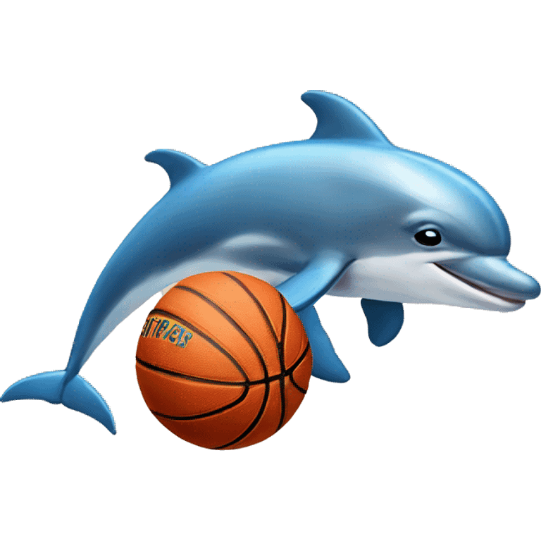 dolphin playing basketball emoji