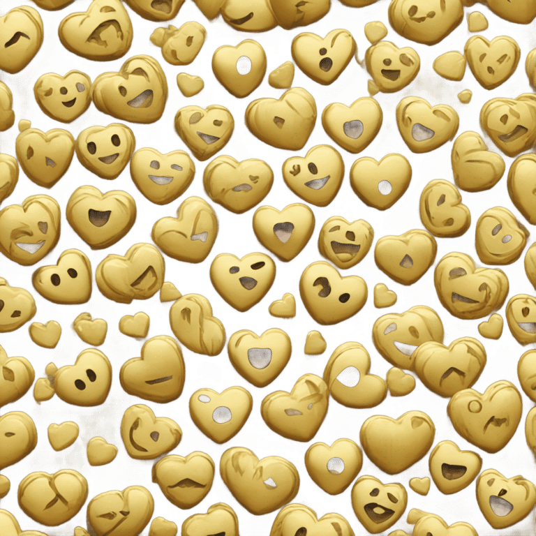 Golden heart emoji