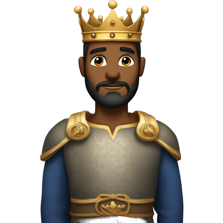 manly king with beard and crown emoji