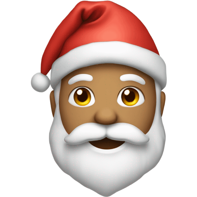 Santa Claus with a love heart emoji