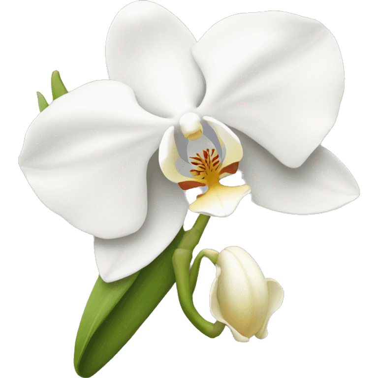 a white orchid  emoji