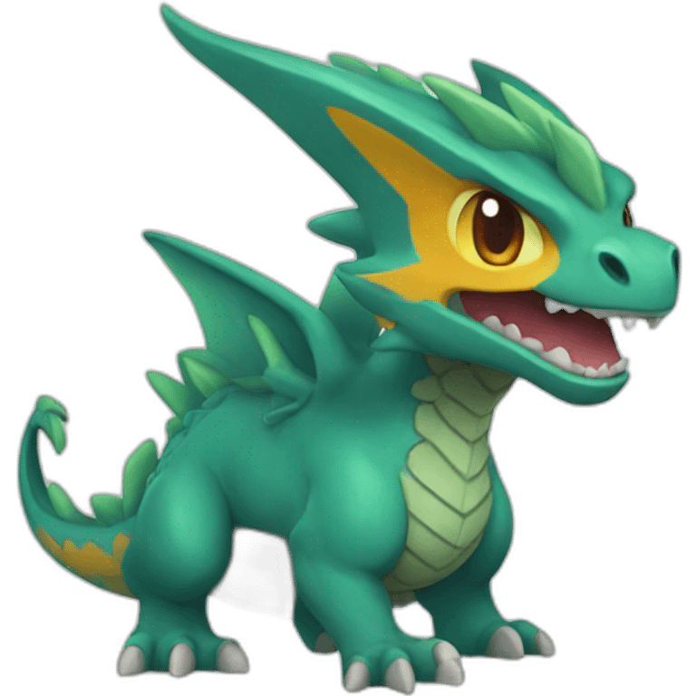 Dracofeu pokémon emoji