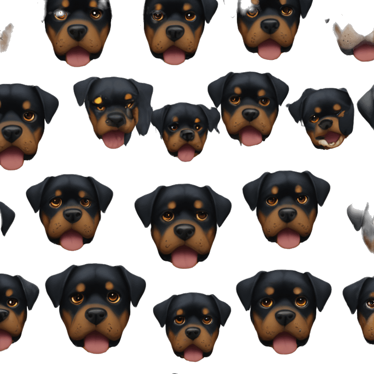 Scary Rottweiler  emoji