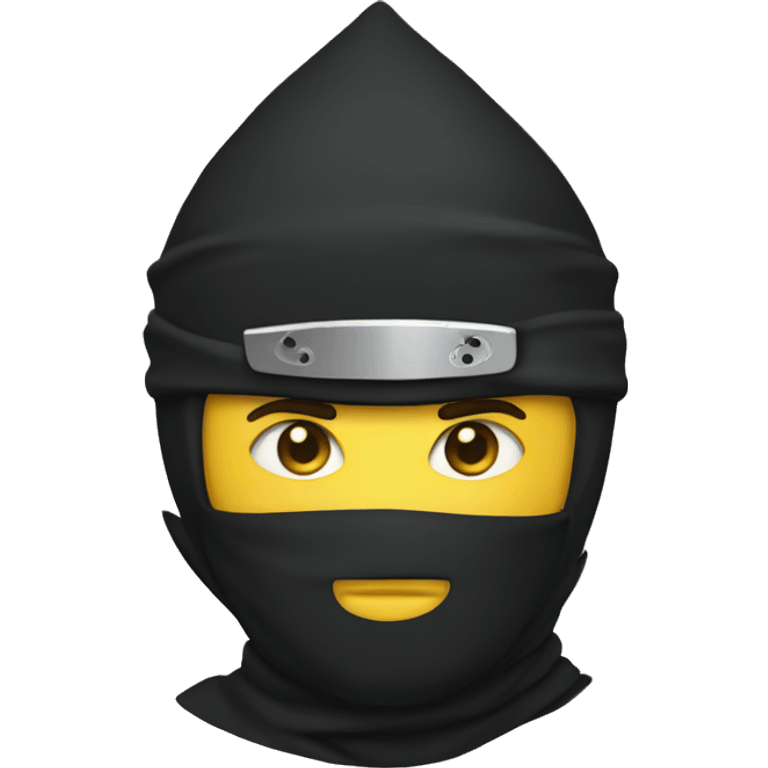 ninja emoji with crown and knife emoji