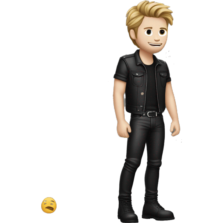 2018 Luke Hemmings in leather pants emoji