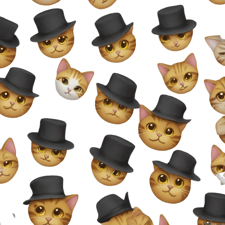 Cat with hat emoji