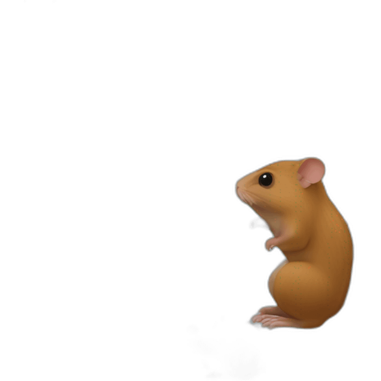 realistic brown agouti gerbil emoji