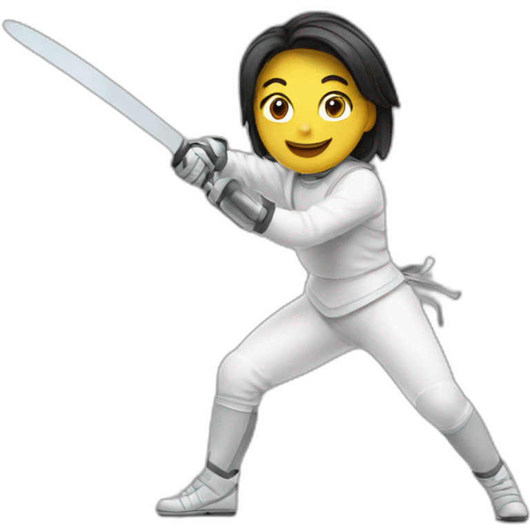 fencing girl atak emoji