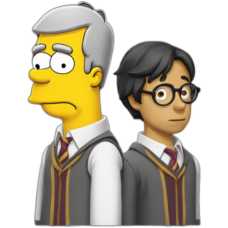 Homer Simpson et Harry potter  emoji