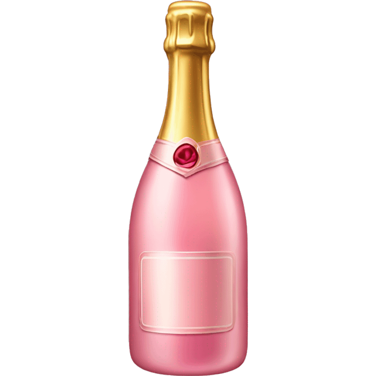 pink champagne bottle  emoji