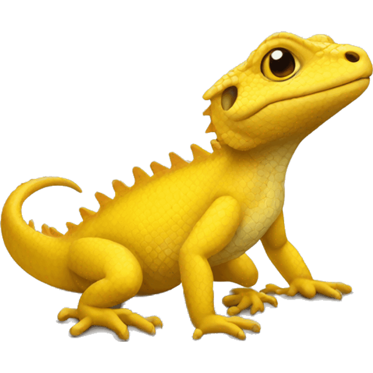 Yellow lizard  emoji