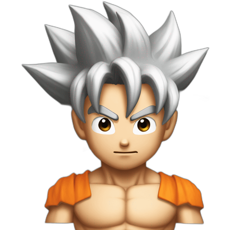 Goku -énervé-torse nue emoji