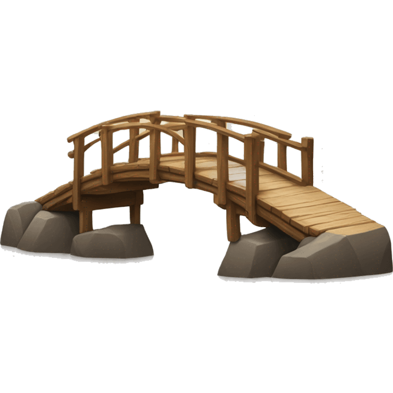 Wooden bridge to the left emoji