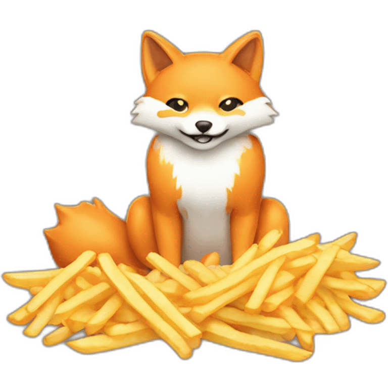 kitsune-eating-fries emoji