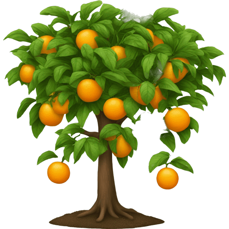 growing orange tree emoji