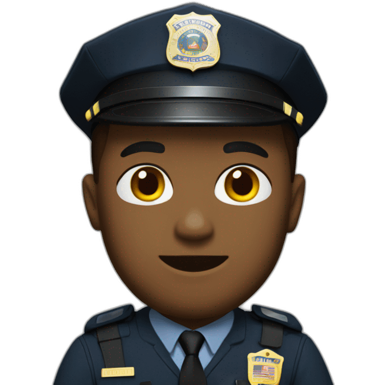 police officer with FBI clothing emoji