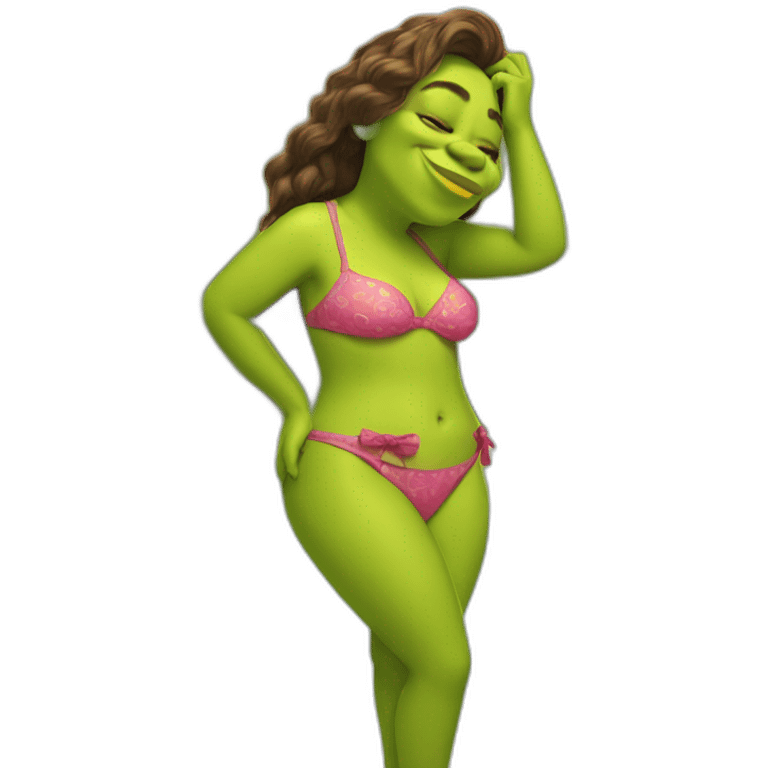 shrek in bikini emoji