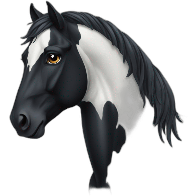 Friesian horse emoji