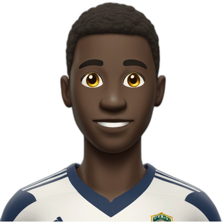 Vinicius portrait realistic 3d football player emoji