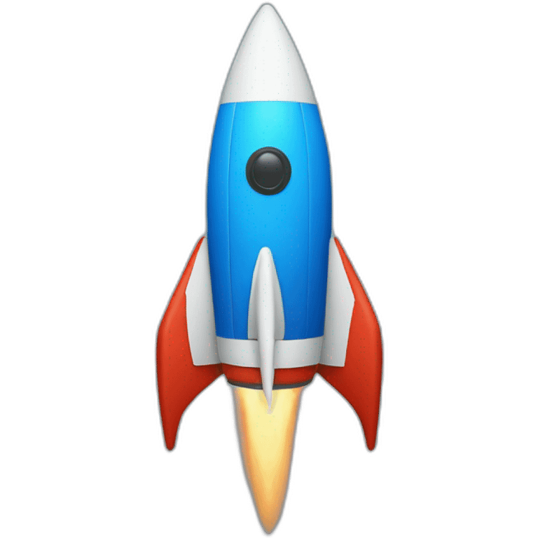 blue rocket emoji