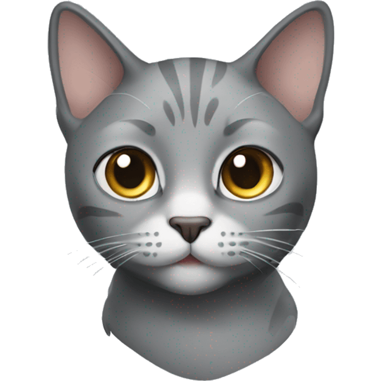 Gray cat emoji