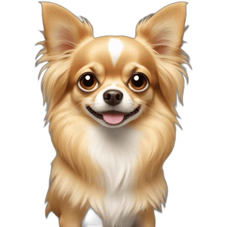 Long haired chihuahua emoji