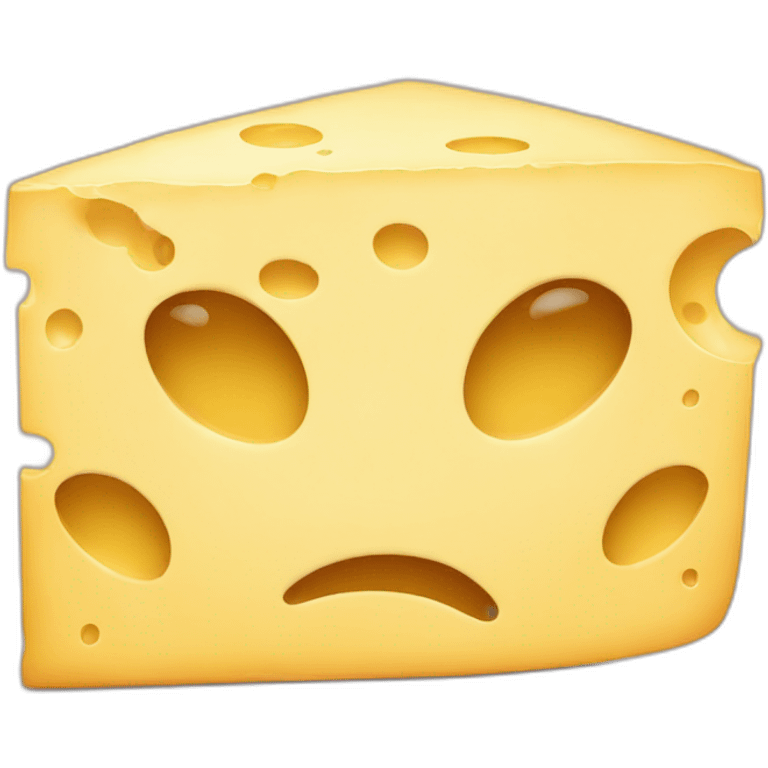 cheese sad face emoji