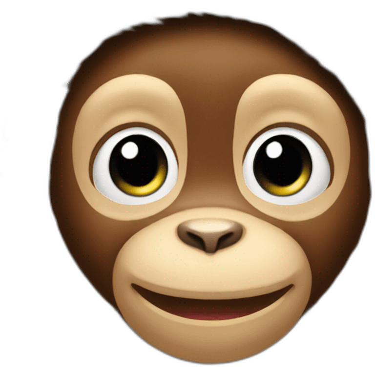 baby monkey santa emoji