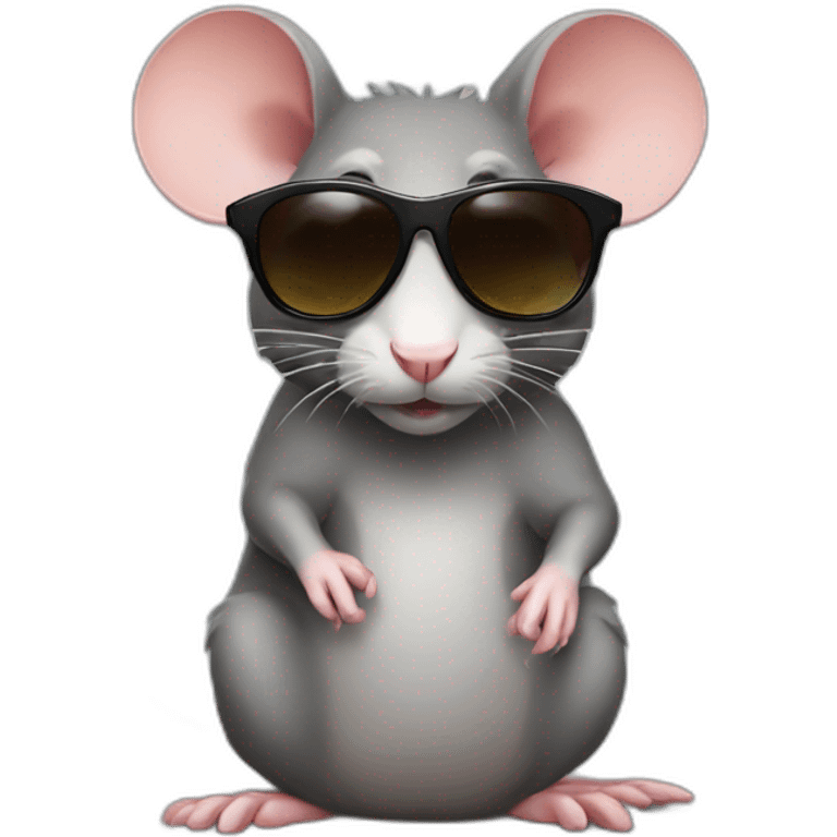 cool rat with sunglasses emoji