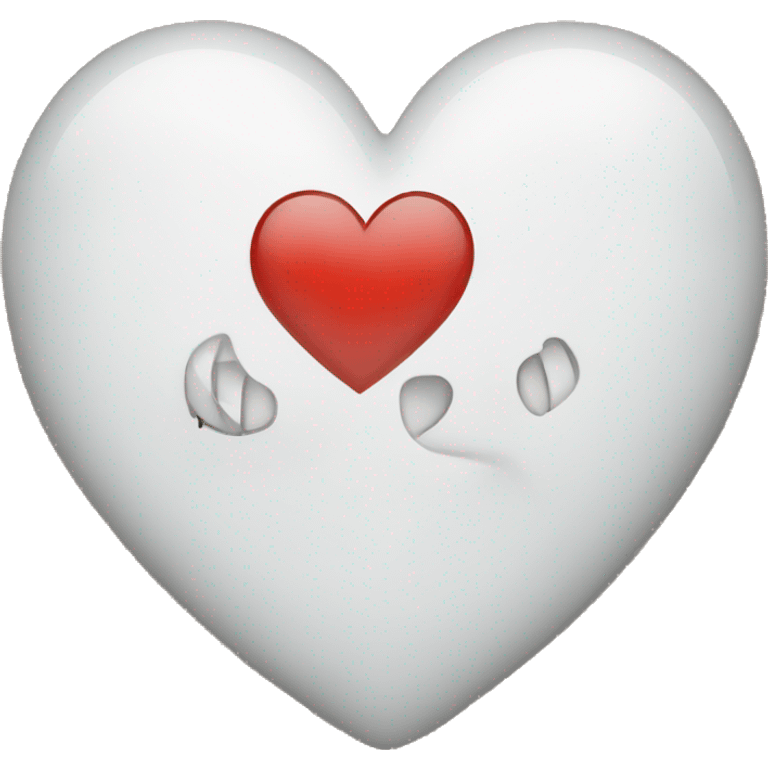 White Heart with i Love you emoji