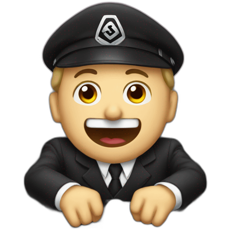 Hitler on a rollercoaster emoji