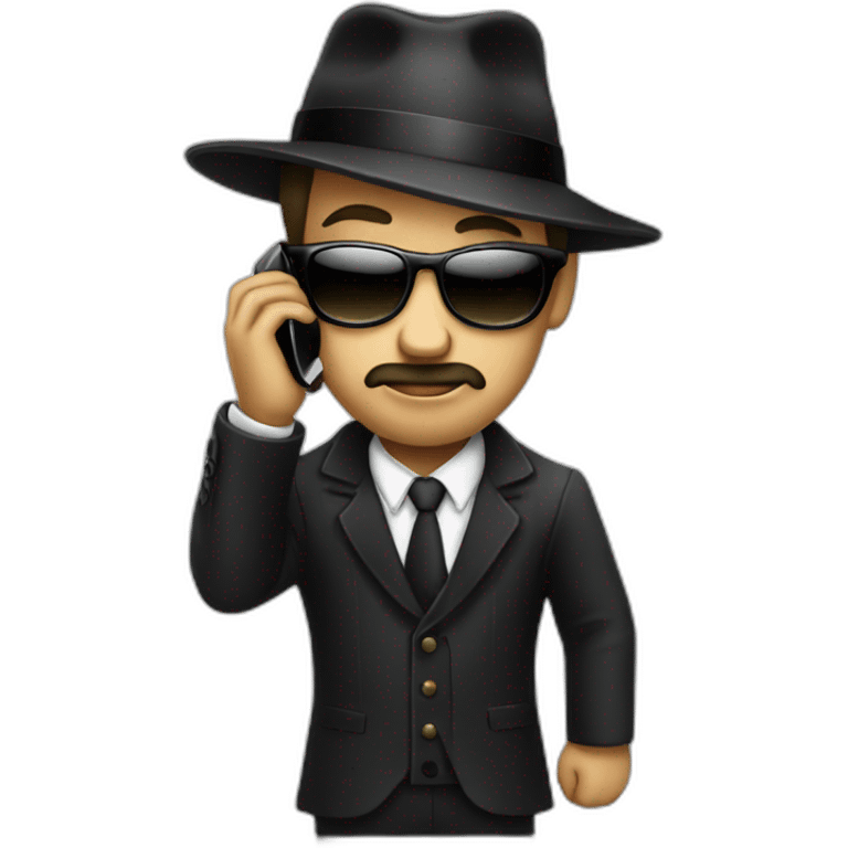 Mafia with phone emoji